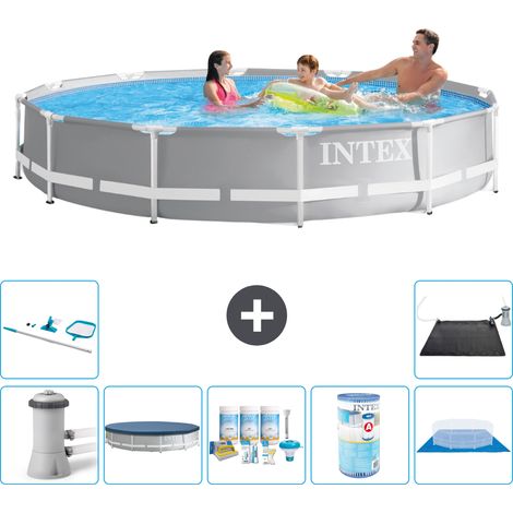 Intex Piscina Prism Frame Rotonda - 366x76 cm - 8-pezzi  S32117
