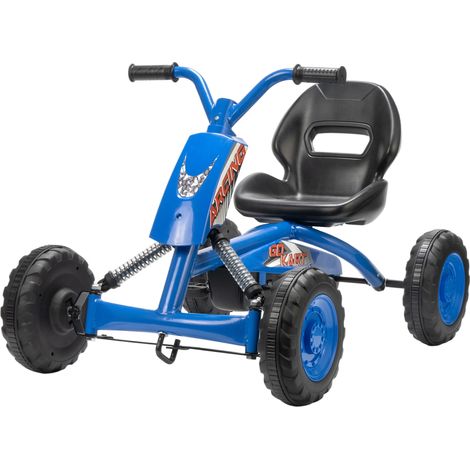 Kart pédales Go Kart enfants 2-5 ans, charge 30 kg, châssis acier, roues PP