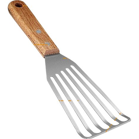 Spatule de cuisine large et fine en acier inoxydable, spatule multifonctionnelle pour poisson (1/5)