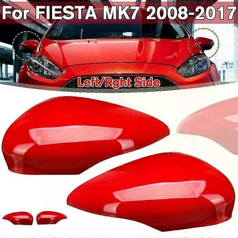 Rechte Außenspiegelabdeckung für Ford Fiesta MK7 (ab 2008) – Rot (JXLGV) (1/5)