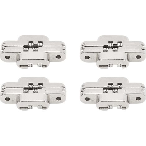 4 mini charnières invisibles en alliage de zinc en forme de croix, ouverture à 180 degrés, pour boîtes à bijoux (1/5)