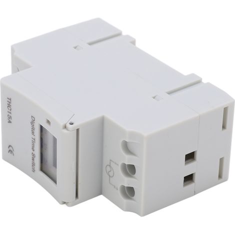 Interrupteur horaire électronique THC15A, minuterie numérique programmable à écran LCD pour lampadaires, commutation automatique, 220V, 16A. (1/5)