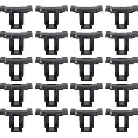 Lot de 20 clips de drainage de l'eau pour panneau solaire - Clips de nettoyage pour drainage d'eau, panneaux photovoltaïques de 35 mm - Clips de vidange d'eau pour camping-car, bateau, toit mur (1/4)
