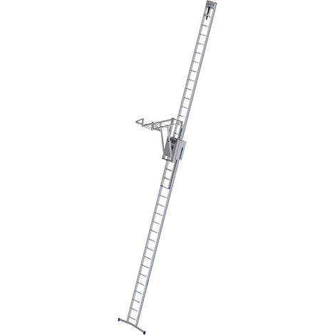 Monta-materiali su scala scorrevole - Altezza massima di sollevamento 6,40 m - Carico massimo 100 kg - azionamento con avvitatore a batteria - MM-SSFIL-640 (1/5)