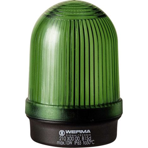 Werma Signaltechnik Signalleuchte 210.200.00 210.200.00 Grün Dauerlicht 12 V/AC, 12 V/DC, 24 V/AC,