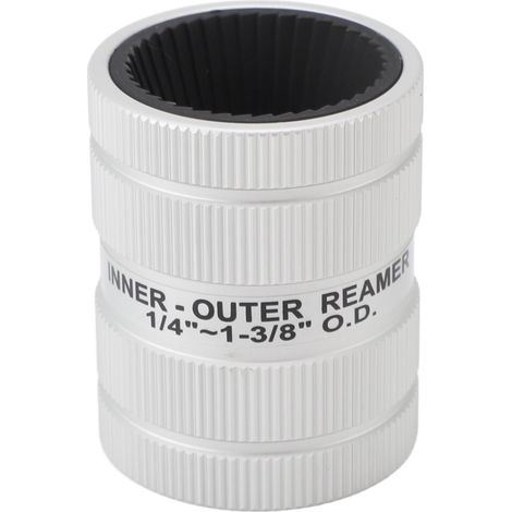 Alésoir de tube extérieur intérieur outil d'ébavurage de tuyau en alliage d'aluminium ergonomique précis pour tuyaux en acier inoxydable S (1/5)