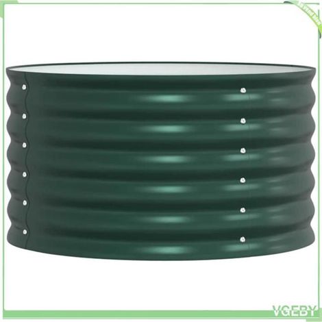 Jardin surélevé - FAFEICY - 42008131 - Acier - 80 x 80 x 44 cm - Vert (1/4)