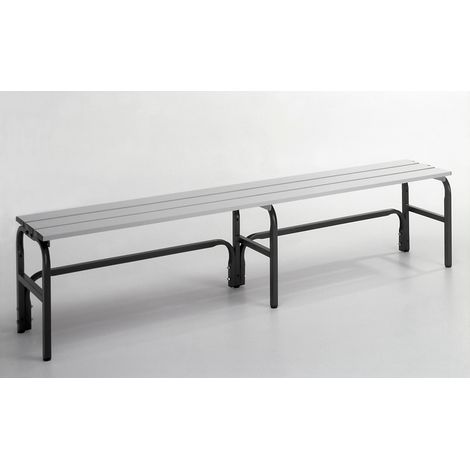 Sypro, Banc de vestiaire avec lattes en aluminium, h x p 450 x