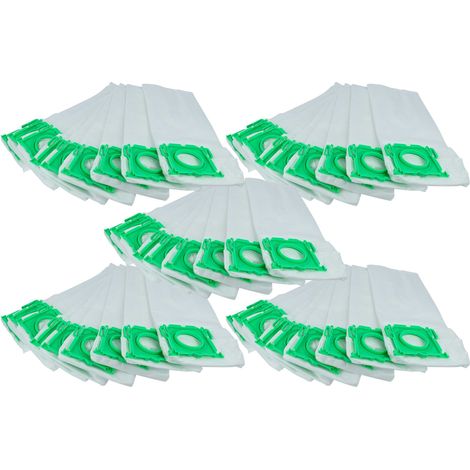 vhbw 50x Bolsa aspiradora compatible con Sebo Airbelt K1 Lemon, K1 Onyx, K3, K3 ECO Comfort aspiradora - vellón micro, 33,5 cm x 17 cm, blanco