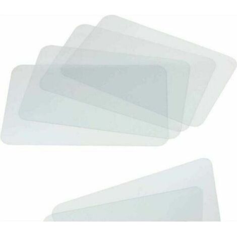 Lot de 4 sets de table en plastique transparent Protecteur de table pour table de salle à manger, comptoir de cuisine, bureau, table de peinture, étagères Feuilles de plastique multi-u (1/4)