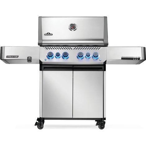 Napoleon – Barbecue à gaz Prestige 500 – 6 brûleurs inox 25,7 kW – Brûleur Sizzle Zone 4 kW – Brûleur arrière 5,7 kW – Surface 71 x 46 cm (1/5)