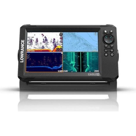 Combiné GPS sondeur - LOWRANCE - Eagle 9 - Sonde TripleShot HD - Écran IPS - Résistance IPX7 (1/3)