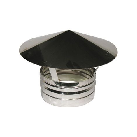 Conduit de cheminée en acier 80mm – Chapeau de cheminée pour toiture – Résistant aux intempéries – Installation facile – DK (1/2)