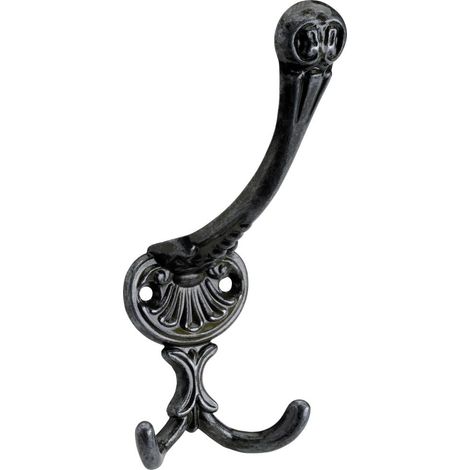 Hettich Garderobenhaken 5,9 x 14,5 x 7,0 cm schwarz Hakenleisten & Garderobenhaken