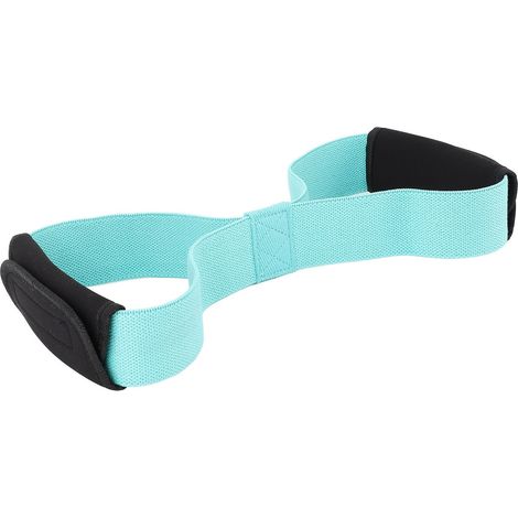 Bande élastique en forme de 8 pour femmes et hommes, élastique de résistance pour le fitness, corde de traction pour les bras, extenseur de poitrine, tube d'entraînement musculaire bleu (1/5)