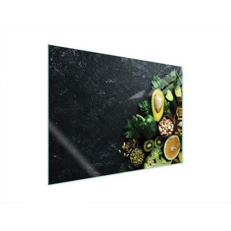 GLASSCHUTZPLATTE FÜR HERD 70x52 AVOCADO