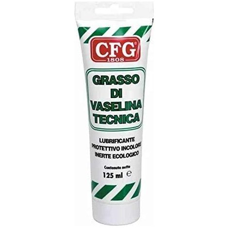 Tubetto Grasso Vasellina, Lubrificante Protettivo, Crema Paraffinica Pura, 125 ML