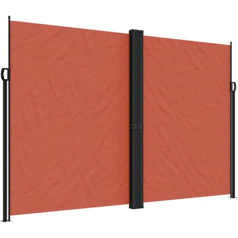 Maison Exclusive - Seitenmarkise Ausziehbar Terrakottarot 220x100