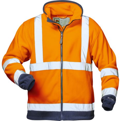 Gr .4XL (70/72) BENEDIKT WARNSCHUTZFLEECEJACKE orange BENEDIKT HIGH VIS FLEE