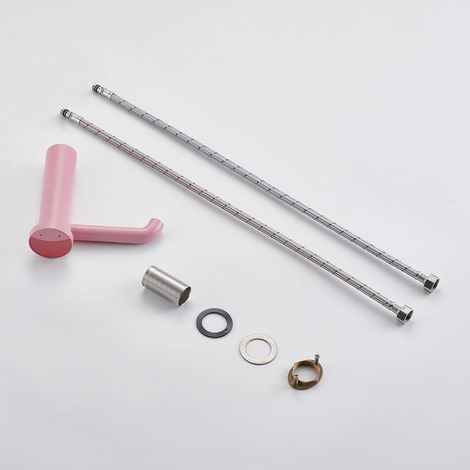 Robinet mitigeur chromé pour lavabo, eau chaude et froide, monotrou, design moderne, installation facile (1/4)