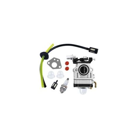 Carburatore per motore decespugliatore da 52cc, 49cc e 43cc, kit carburatore con guarnizione, tubo flessibile, candela e filtro carburante - Crezuo (1/4)