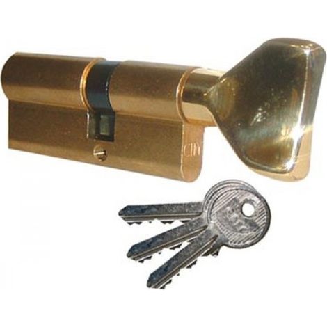 Cilindro 30X30 Ottone nichelato CITY CON PULSANTE SU N V04 - 525930329V04
