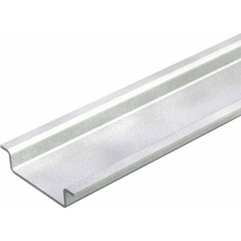 OBO Bettermann Rail profilé non perforé 1000x35x7,5 acier galvanisé, passivé transparent, 1115685 (1/2)