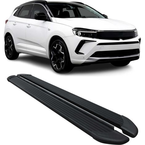 Marchepieds Latéraux pédale pour Opel Grandland 2021-2025 Noir Aluminium 2Pcs (1/5)