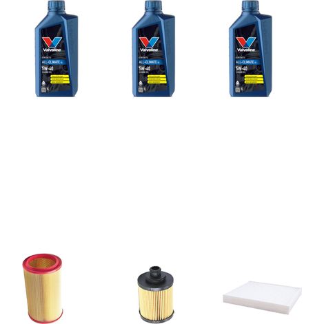Kit tagliando 3 FILTRI e 3L OLIO compatibile con Fiat Bravo II 1.4 Turbo T-Jet 110kw dal 2007 (1/5)