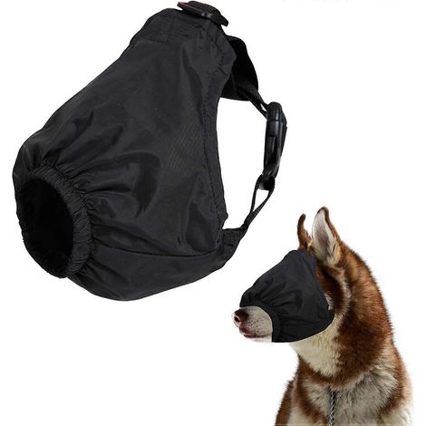 Filiyano-Masque apaisant pour les yeux des chiens, protection anti-anxiété, muselière en nylon pour le toilettage, couvre-tête pour la coupe des (1/5)