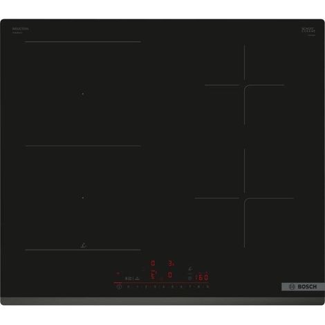 Inducción de mesa 60cm - BOSCH SER6 - PVS63KHC1E Negro - 4 zonas - Home Connect - L592xP522 mm (1/5)