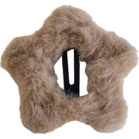 Pince à cheveux étoile duveteuse minimaliste BB, accessoire mignon pour cheveux (1/5)