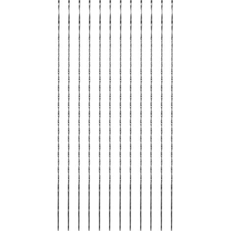 Lot de 12 lames de scie à chantourner – Acier au carbone – Pour bois, métal, plastique – Sciage en courbe, coupe fluide (1/5)