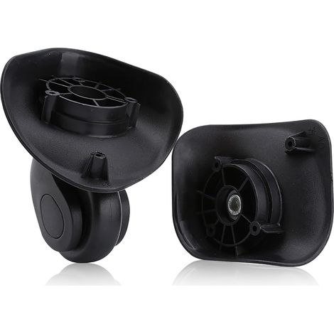 2PCS Roues de valise, pivotantes silencieuses, matériau PVC, accessoires de remplacement universels pour bagages de voyage (1/5)