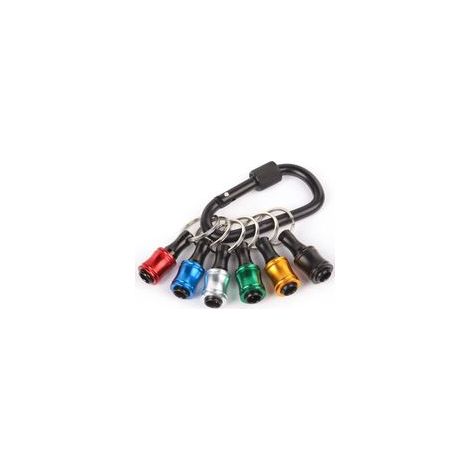 Lot de 6 porte-embouts de visseuse 1/4 pouce – Alliage d'aluminium léger et durable – Verrouillage rapide pour embouts hexagonaux - Changer-6 (1/5)