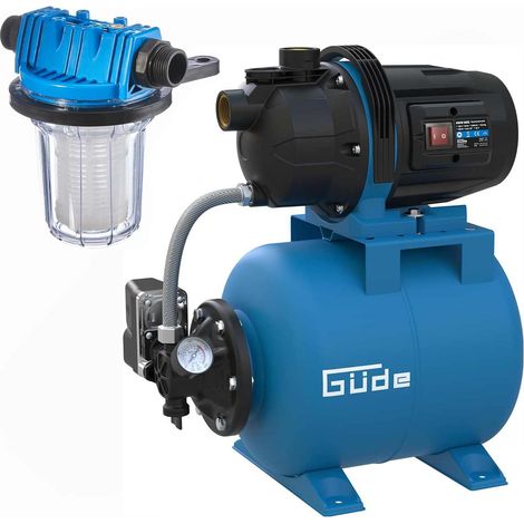 Güde HWW 6035 Hauswasserwerk 3200 L/h Gartenpumpe 600 W + Filter