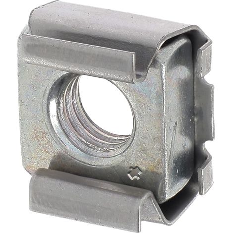 M8-Metallkäfigmuttern – 15er-Pack – Verzinkter Stahl – Hochleistungs-Gewindebefestigung – Renault Peugeot PSA – Silber (1/5)