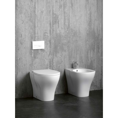 Sanitari XL filomuro rialzati senza brida h.49 con sedile (1/3)