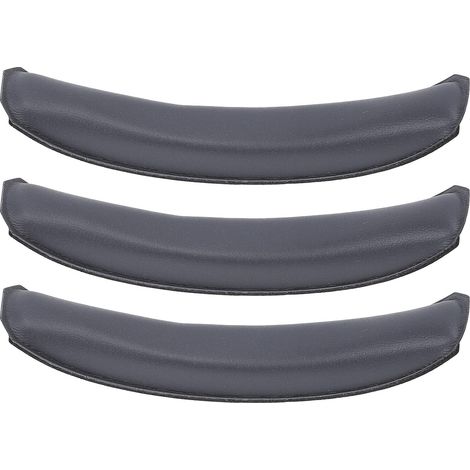 Lot de 3 coussinets de rechange en cuir protéiné souple pour arceau de casque W820NB et W820NB Plus, gris foncé (1/5)