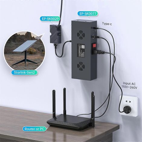 Injecteur PoE 5-en-1 Gen2 180 W Gigabit Ethernet avec prise UE (1/5)
