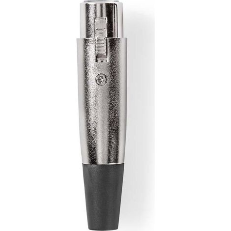 Nedis XLR-Anschluss / Gerade / Buchse / Vernickelt / Lötung / Kabeleingangsdurchmesser: 7.0 mm / Metall / Silber / 25 Stück / Plastikbeutel