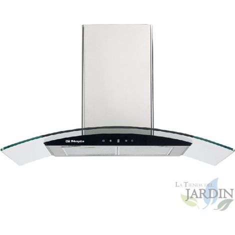 Hotte décorative Orbegozo 230 W Classe énergétique A. 3 niveaux de puissance Dimensions 90 x 50 x 55 x 103 cm