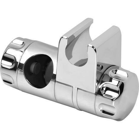 Support de pommeau de douche, support de douchette à main réglable en ABS, fixation coulissante pour barre de douche. (1/5)