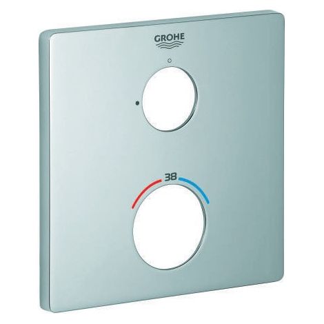 Escudo cuadrado Grohe 49076 para THM - Juego de molduras cromadas