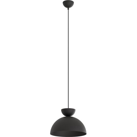 Lampada sospesa moderna nera cupola piccola GX53 12W Emibig (1/5)