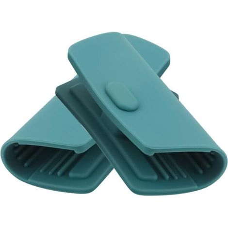 Générique Poignée De Casserole En Fonte Silicone, Lot de 2 Protège-Poignées Anti Brûlures, Manchon Isolant Antidérapant Prolongé de 8,5 cm pour Plat Four Cocotte Plateau Cuisson Poêle