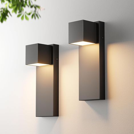 Moderne 13-Zoll-LED-Außenwandleuchte, 16 Watt, 3000K, 1200 Lumen, festverdrahtete Wandmontage für Veranden und Terrassen, IP65 wasserdichte Aluminium-Außenwandleuchte, geeignet für Haustüren, Garagen 