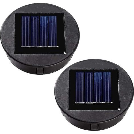 2 Pièces Haut de remplacement Lumière solaire pour Lantern Panneau solaire Couvercle de lumière avec une ampoule LED,Lanterne solaire bricolage pour décor de jardin extérieur (1/5)