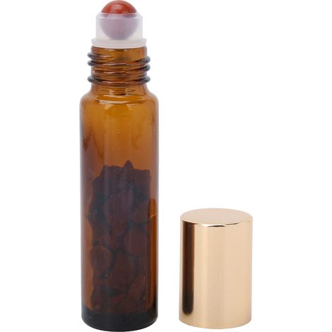Flacon rouleau en verre brun 10ml pour huiles essentielles, contenant de stockage rechargeable (1/5)