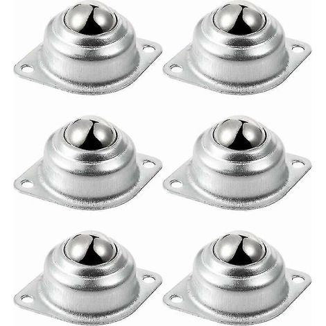 Roulements à billes de transfert (lot de 25,4 mm), roulements de transfert universels, unités de transfert à billes pour convoyeurs, transmissions, mobilier, capacité de charge : 35 kg par roulette (1/4)